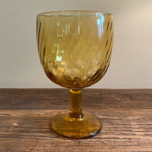 Hoffman House Thumbprint Swirl Glass Goblet
One Yellow - Picture 3 of 7
